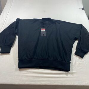 Nike esc Every Stitch Considered Pullover Sweatshirt Ribbed Collar Made in Italy